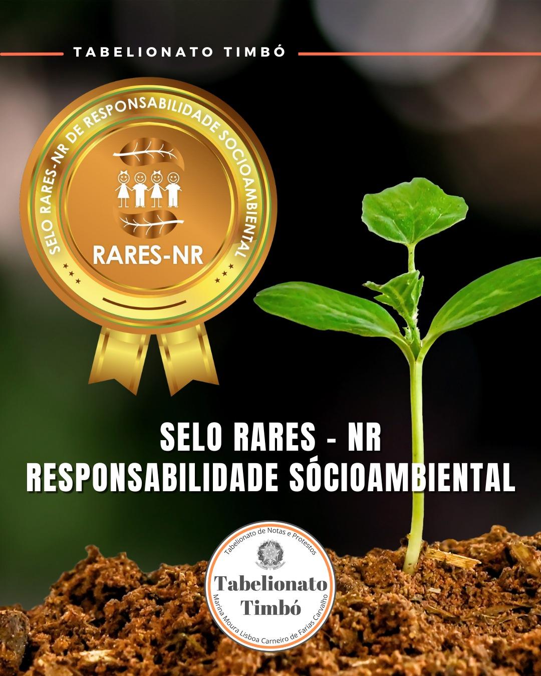Selo RARES-NR de Responsabilidade Socioambiental